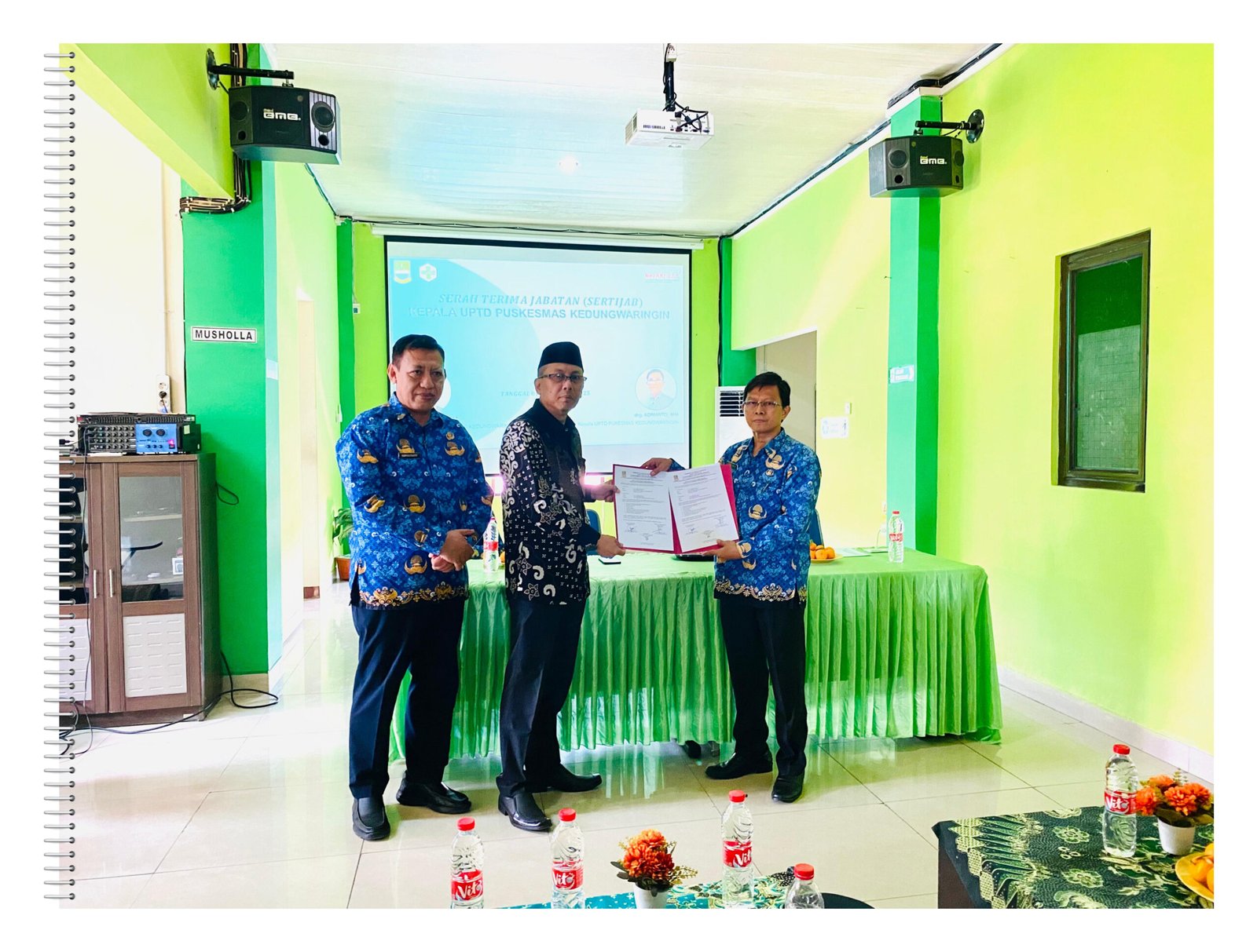 Serah terima jabatan puskesmas Kedung Waringin 